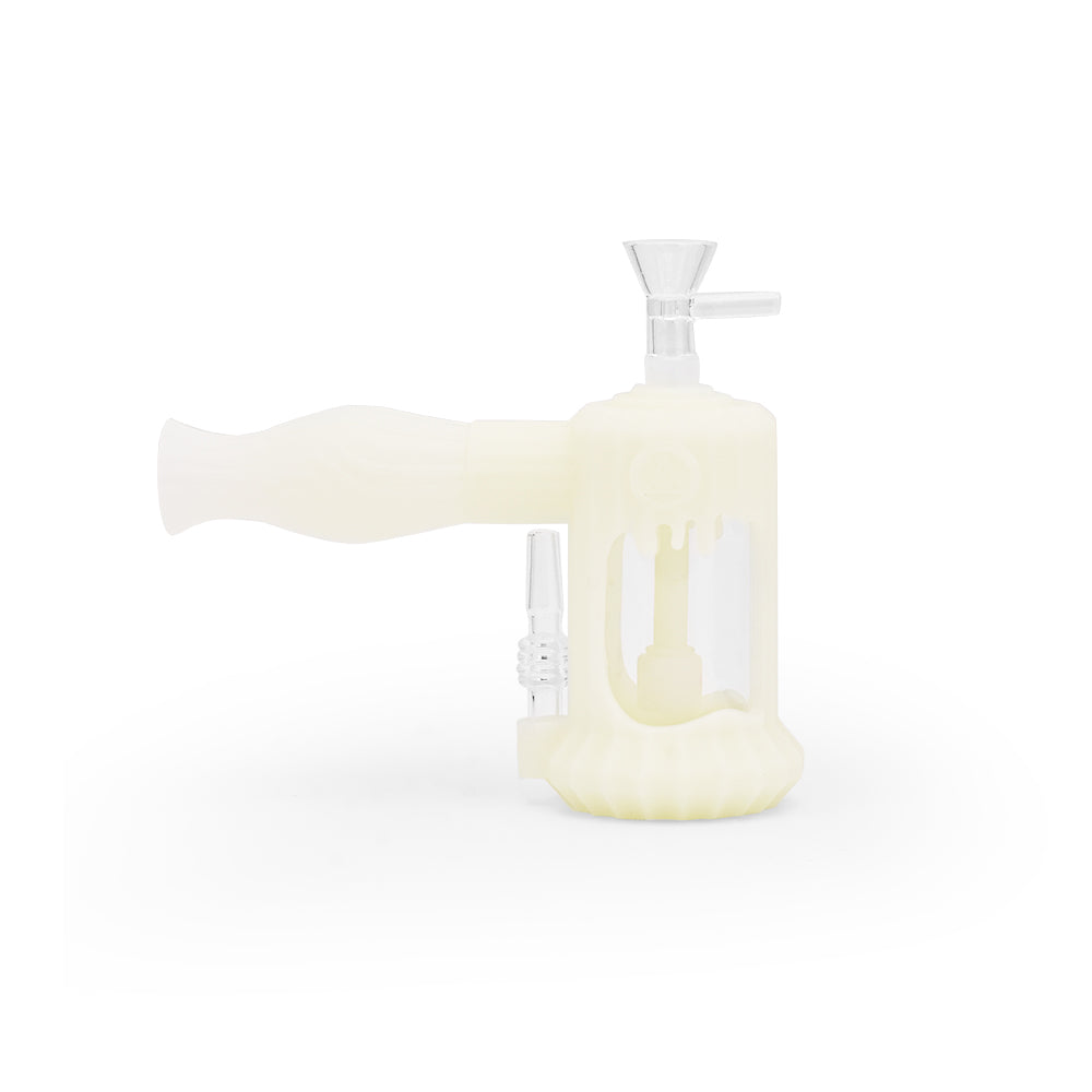 Ritual - 6'' Duality Silicone Dual Use Bubbler - UV Titanium White