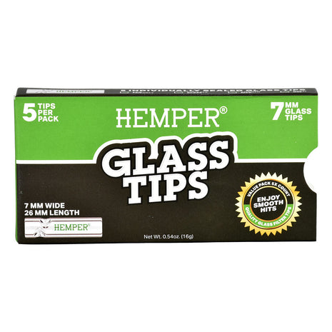 Hemper Glass Tips - 7mm / 5pk 10PC