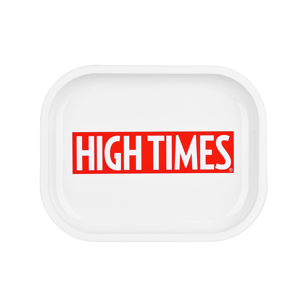 High Times x Pulsar Mini Metal Rolling Tray - White Logo / 7