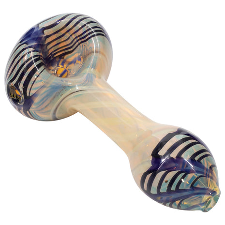 LA Pipes Twisty Cane Spoon Glass Pipe (Various Colors)