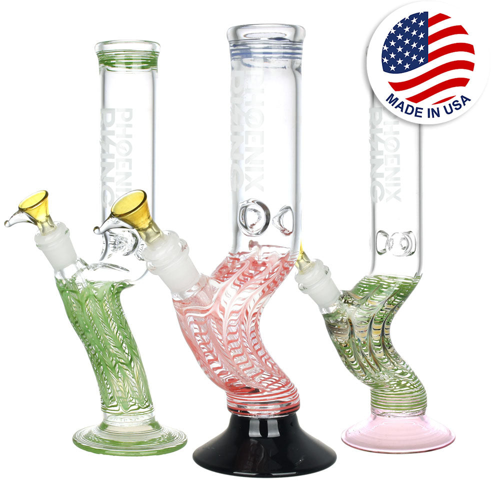 Phoenix Rising Hand Grip Water Pipe - 12