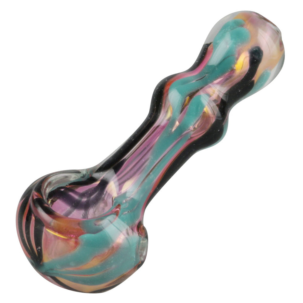 Gold Fumed Wigwag Hand Pipe - 4