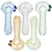 Lovely And Luminous Glow In The Dark Glass Spoon Pipe - 5