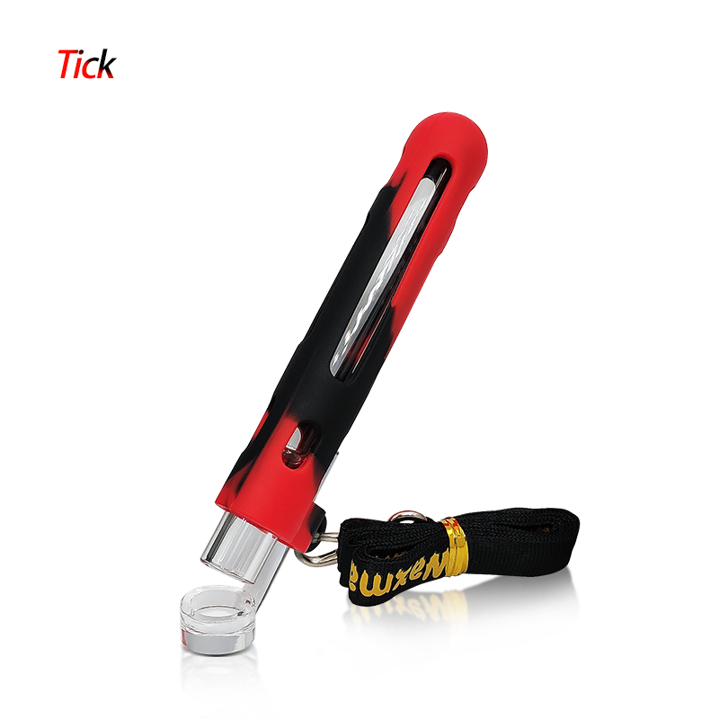 Waxmaid 4.84″ Tick Silicone&Glass One Hitter Pipe