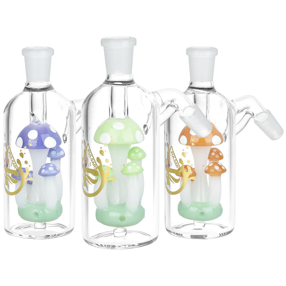 Pulsar Shroom Quintet Ash Catcher | 5.25" | 14mm | Colors Vary