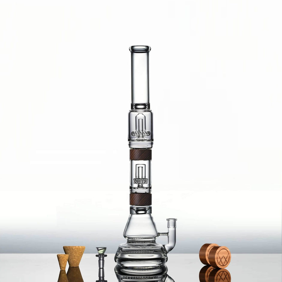 Vitae Glass Voyager + Mini Perc Bong  20"