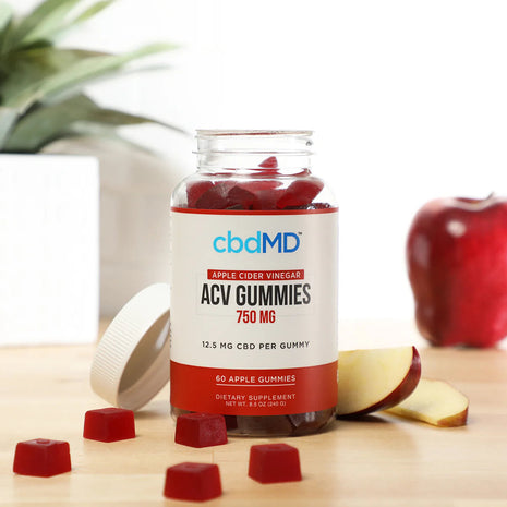 cbdMD CBD Apple Cider Vinegar Gummies - 750MG, 60ct