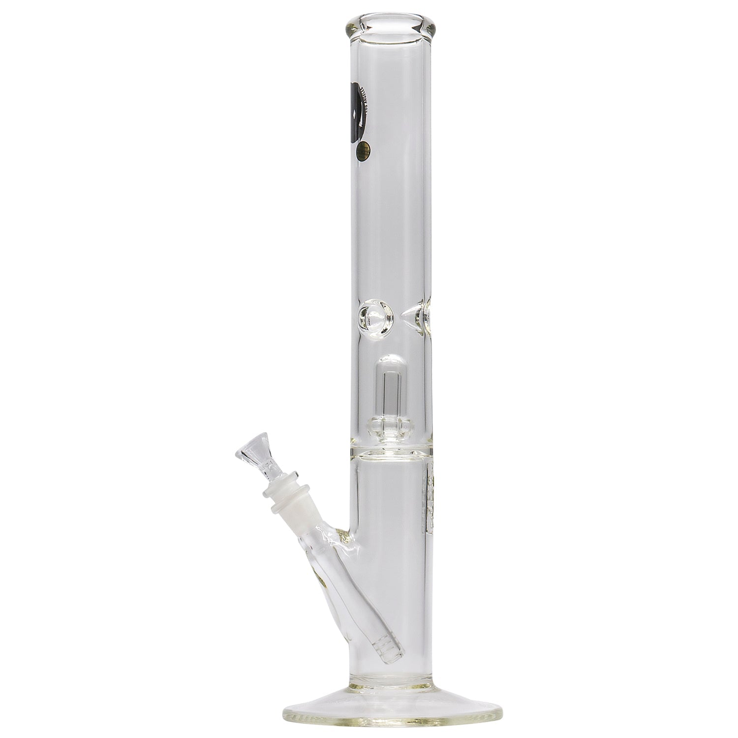 LA Pipes Thick Glass Straight Showerhead Perc Bong