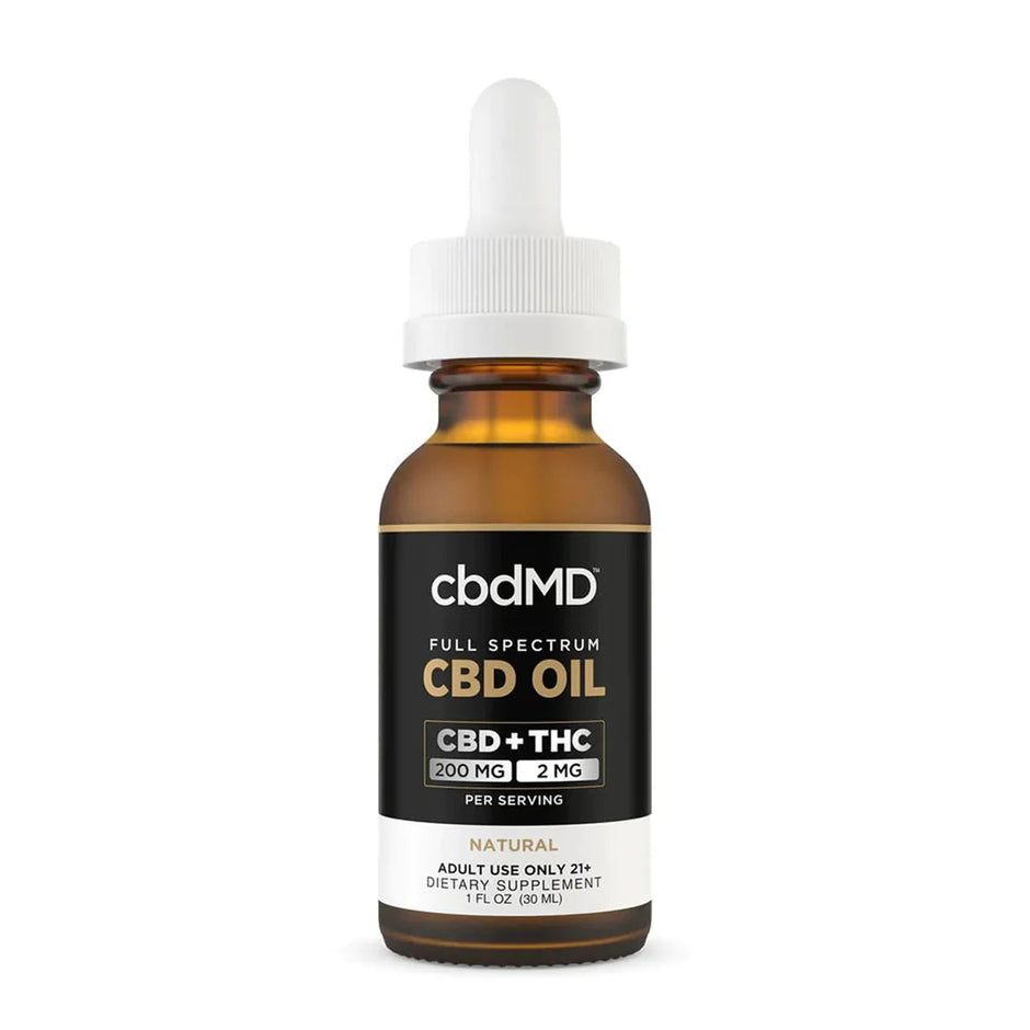 cbdMD Full Spectrum CBD Oil Tinctures - Natural