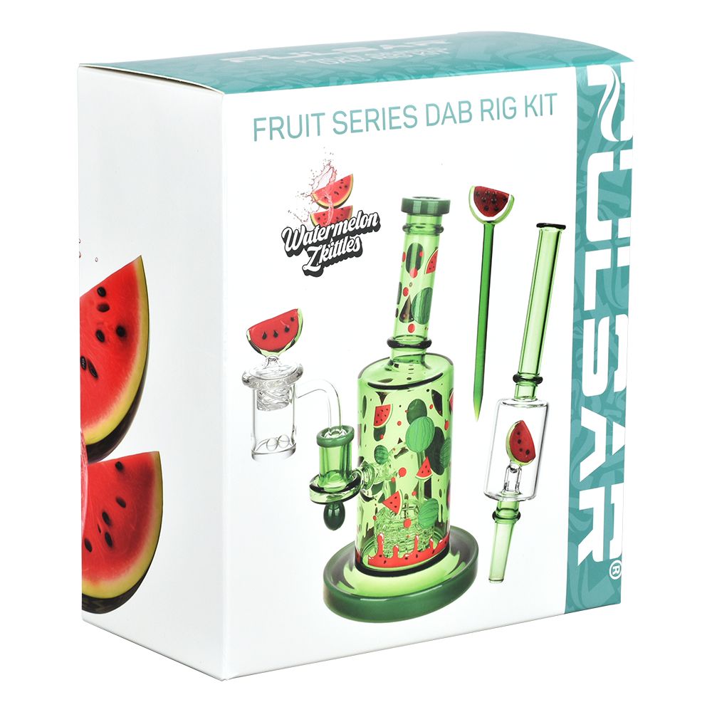 Pulsar Watermelon Zkittles Glow In The Dark Dab Rig Kit - 8