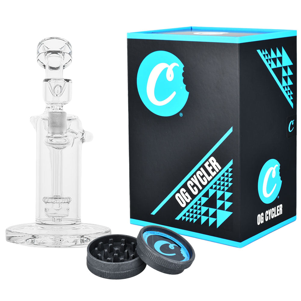 Cookies Recycler Glass Water Pipe - 8.75