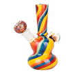 Flowering Rainbow Swirl Glass Water Pipe - 6