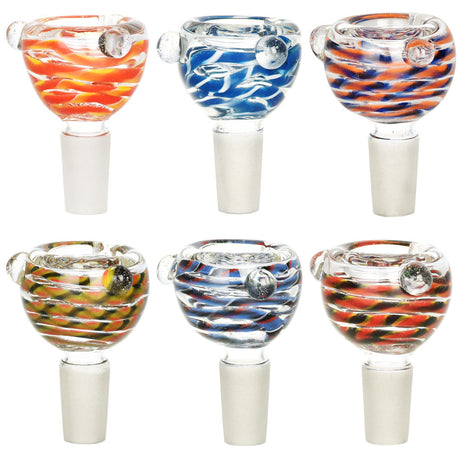 Glass on Glass Herb Slide Bowl- 14mm M/Colors & Designs Vary