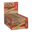 Zig Zag Unbleached Paper Cones - 6pk / 1 1/4