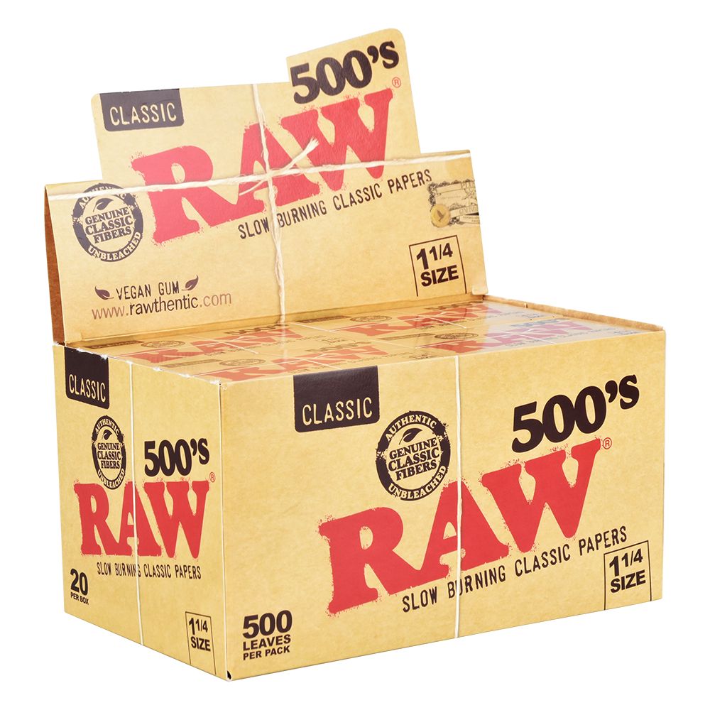 RAW Classic Creaseless 500's Papers - 500pc / 1 1/4