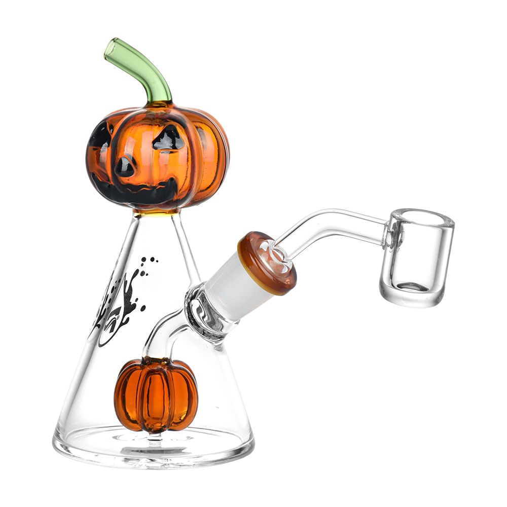 Pulsar Pleasant Pumpkin Pal Glass Water Pipe - 5.25