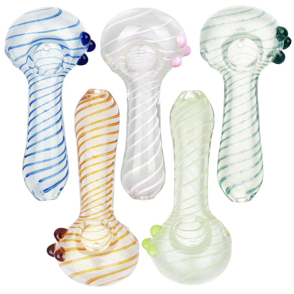 Lovely And Luminous Glow In The Dark Glass Spoon Pipe - 5