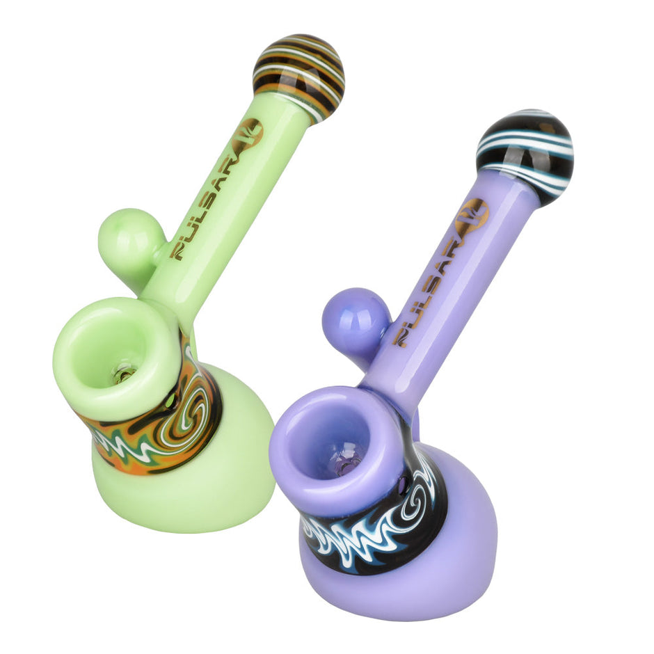 Pulsar Hypnotic Haze Bubbler Pipe - 4.5" / Colors Vary