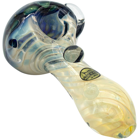 LA Pipes "The Hive" Honeycomb Color Changing Glass Pipe