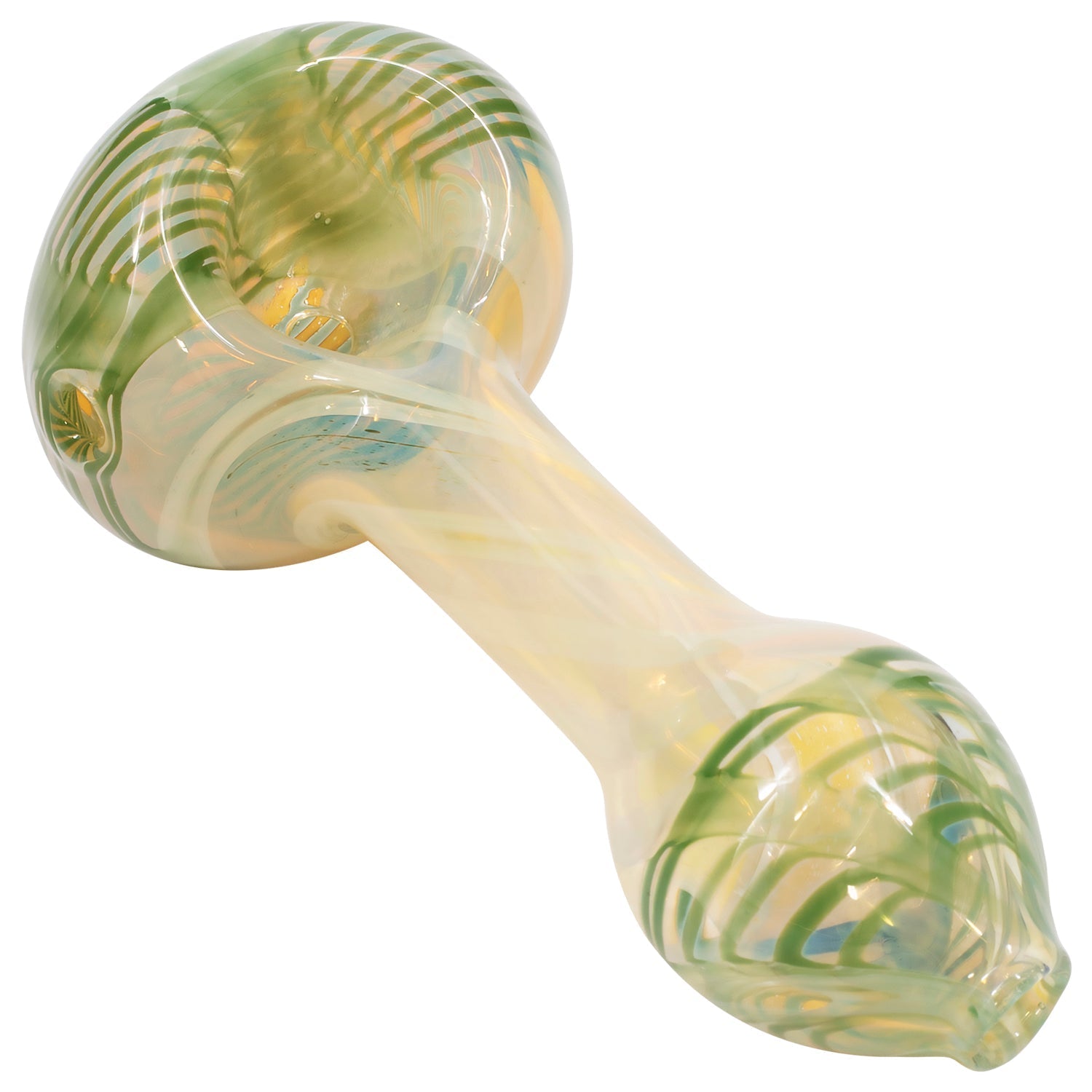 LA Pipes Twisty Cane Spoon Glass Pipe (Various Colors)