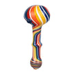 Rainbow Stripes Glass Spoon Pipe - 5