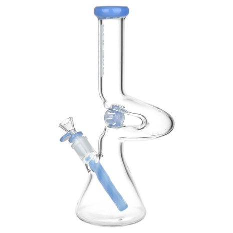 Pulsar Kinked Marble Glass Beaker Water Pipe | 12" | 14mm F