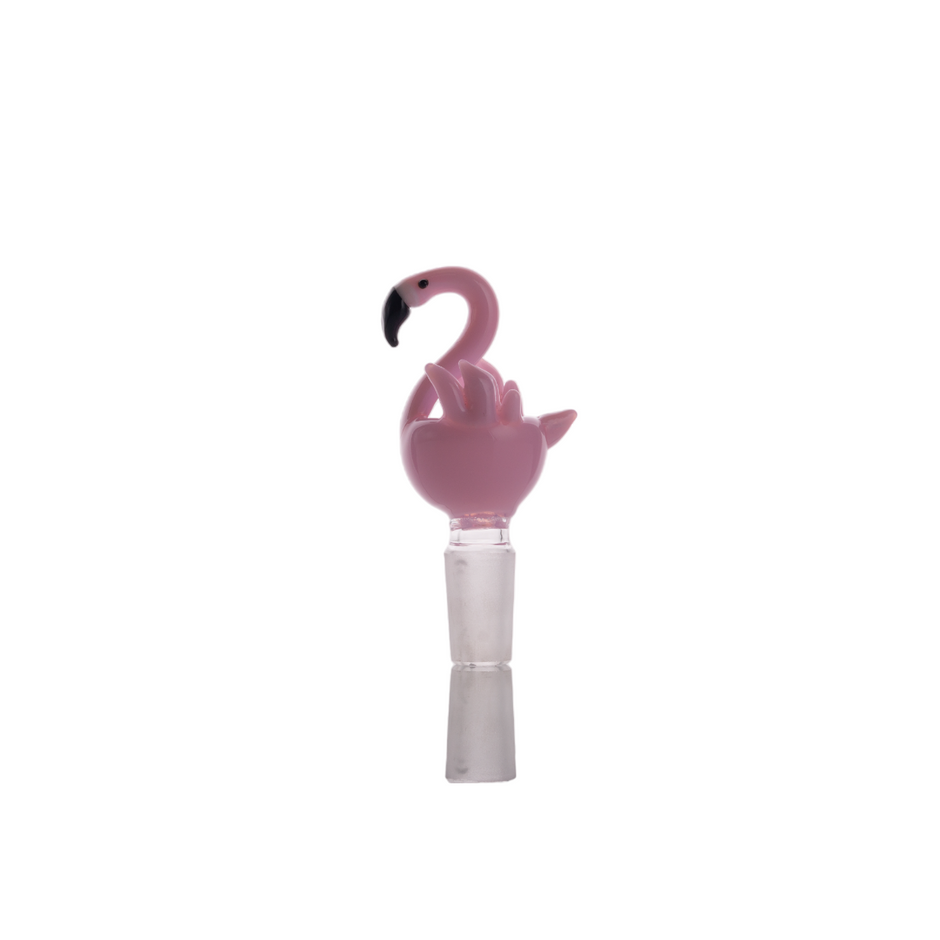 Heady Pink Flamingo Bowls 14mm Male Joint