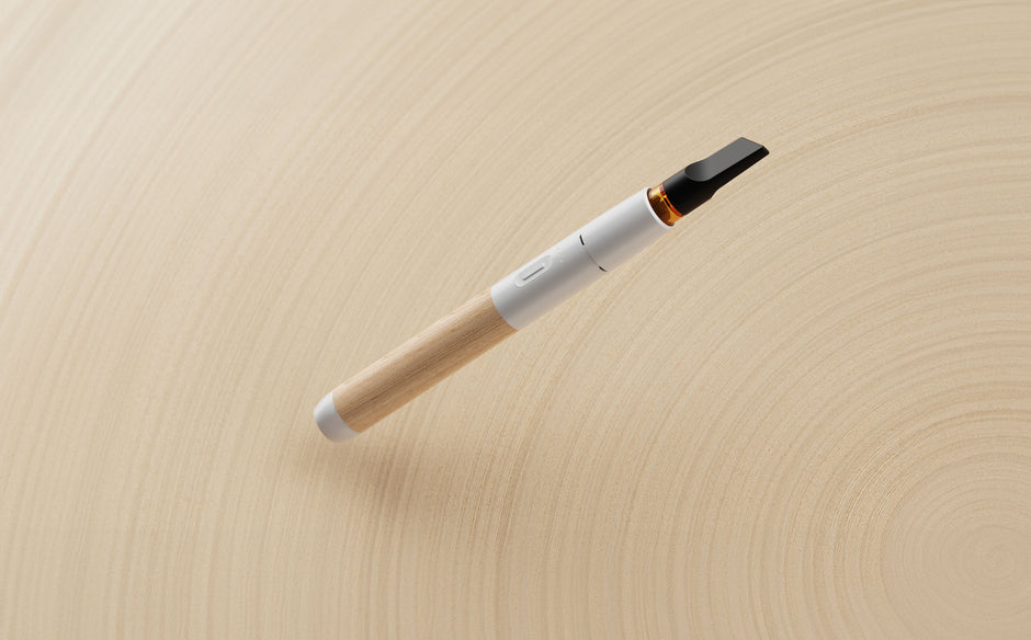 Vessel Wood Vape Pen Battery [White/Beechwood] +