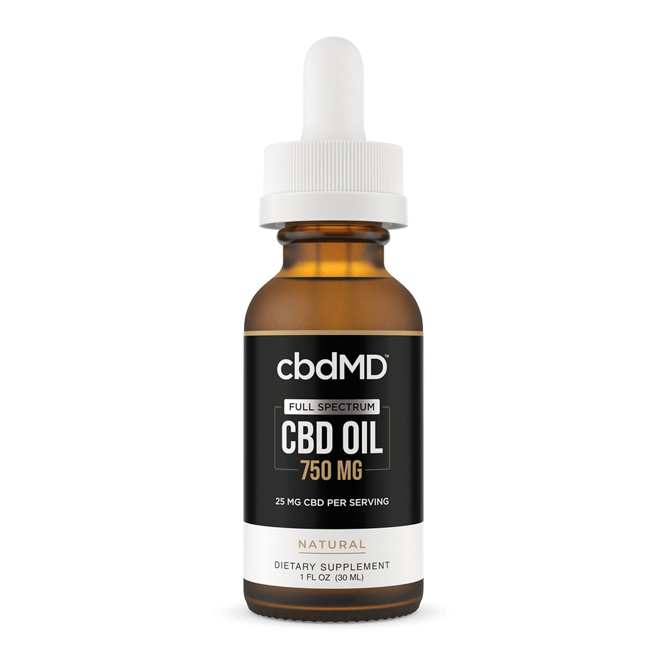 cbdMD Full Spectrum CBD Oil Tinctures - Natural