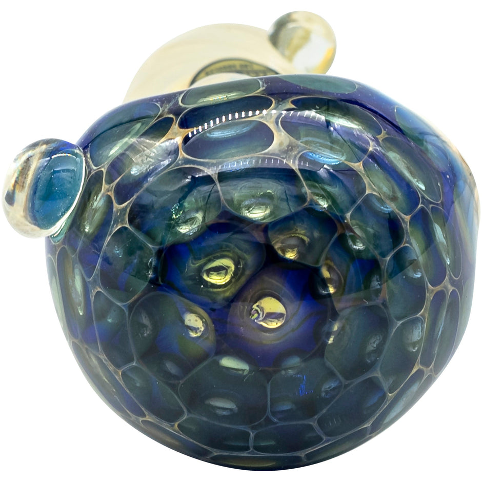 LA Pipes "The Hive" Honeycomb Color Changing Glass Pipe