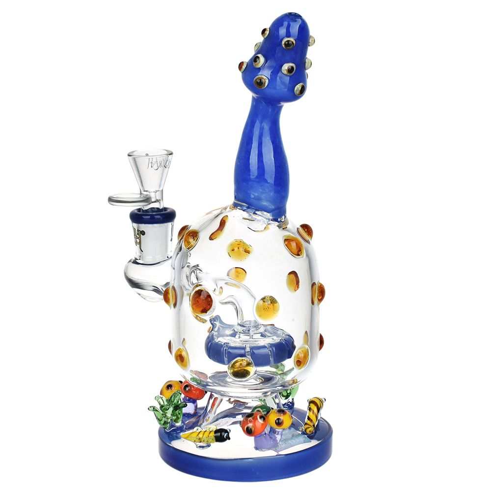 Lookah Glass Spotted Mushroom Water Pipe - 9