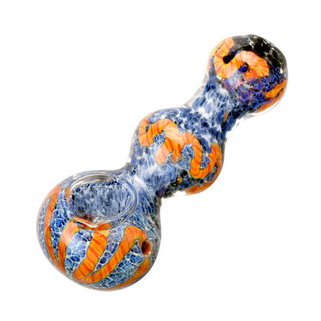 Fritted Squiggle Spoon Glass Pipe