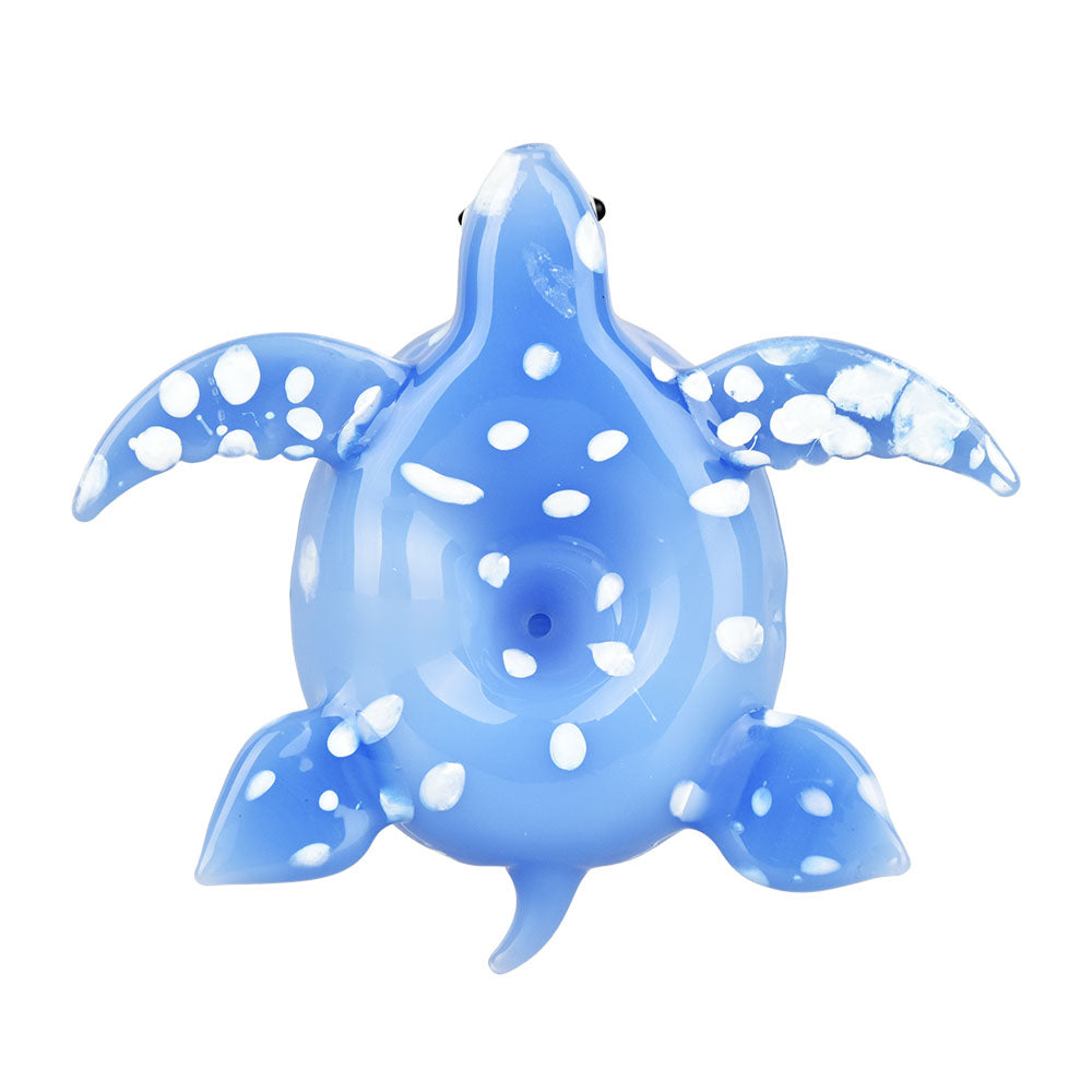 Serene Sea Turtle Glass Hand Pipe - 4