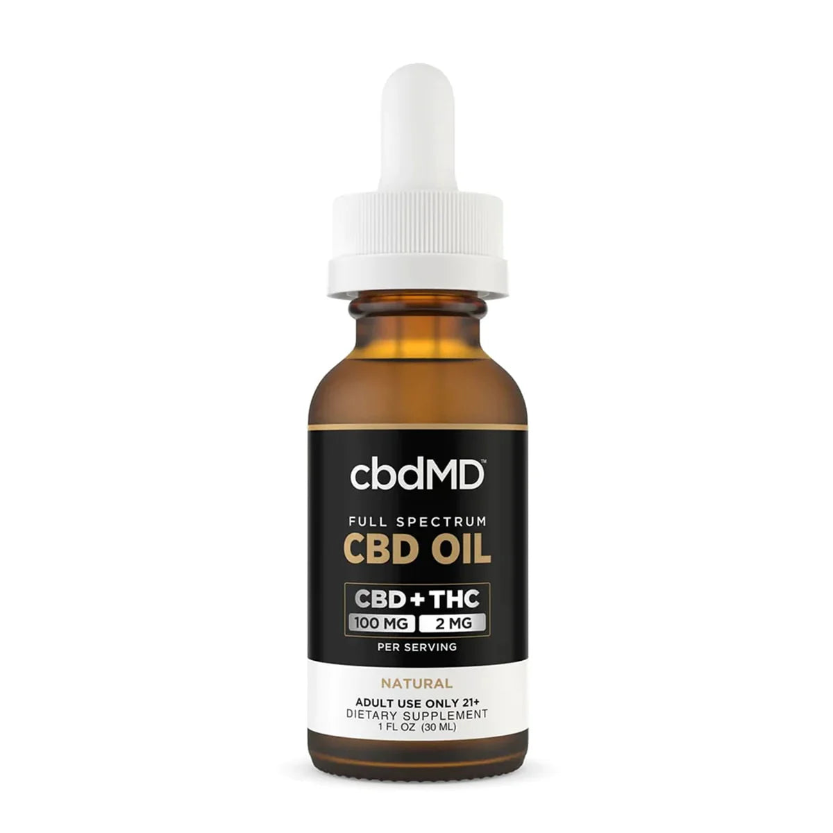 cbdMD Full Spectrum CBD Oil Tinctures - Natural