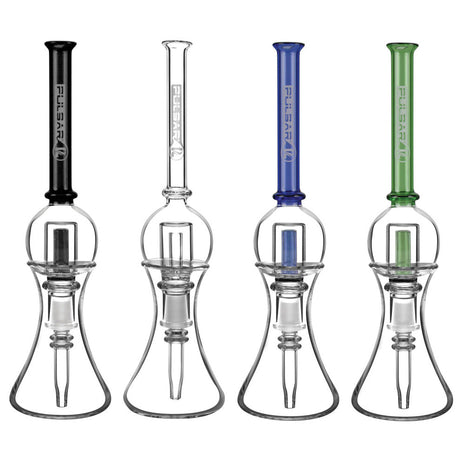 Pulsar Bubble Vapor Vessel w/ Quartz Tip & Stand - 8.5" / 10mm / Assorted Colors