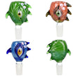 Horned Ogre Eye Herb Slide - 14mm M / Colors Vary