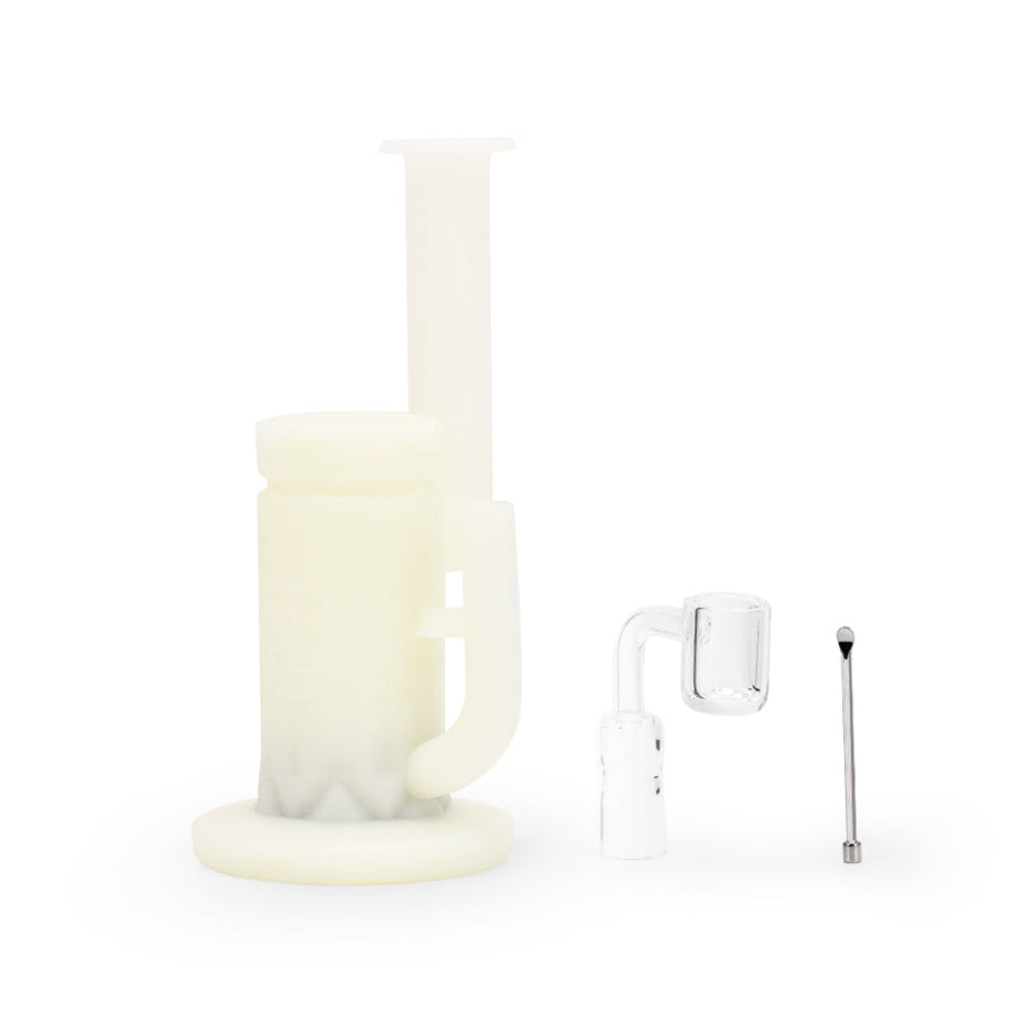 Ritual - 8.5'' Silicone Sidecar Rig - UV Titanium White