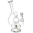 Lookah Glass Stacked Triangle Water Pipe | 11.25