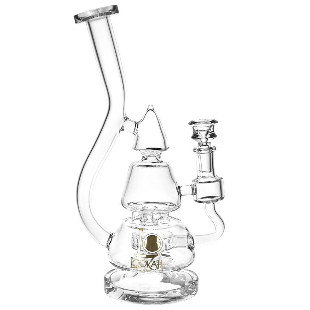 Lookah Glass Stacked Triangle Water Pipe | 11.25