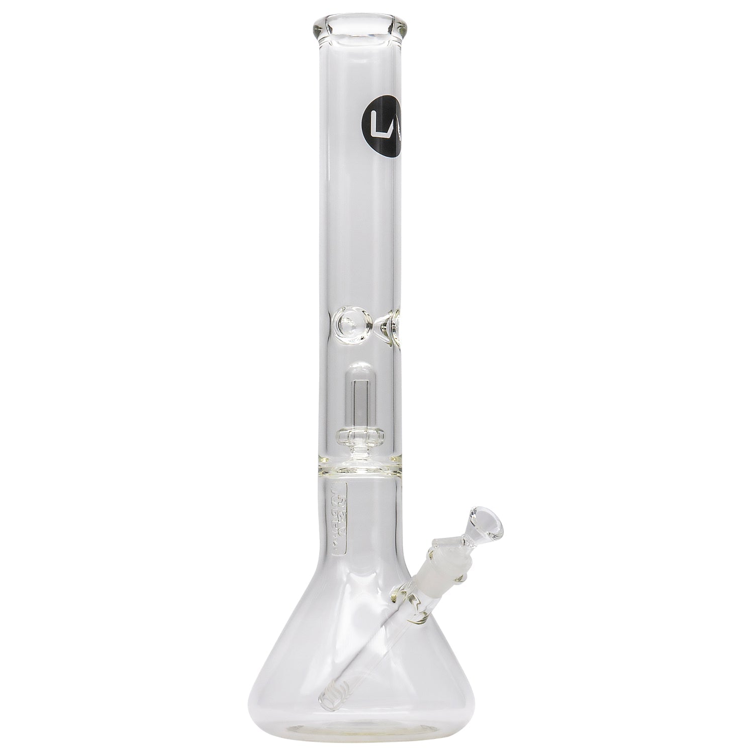 LA Pipes Thick Glass Beaker Showerhead Perc Bong