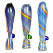 Rasta Waterfall Glass Taster w/ Marble - 3.5