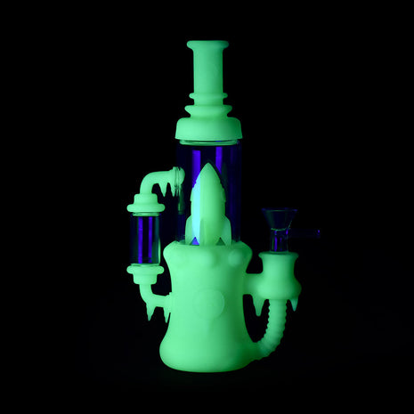 Ritual - 8.5'' Silicone Rocket Recycler - UV Titanium White