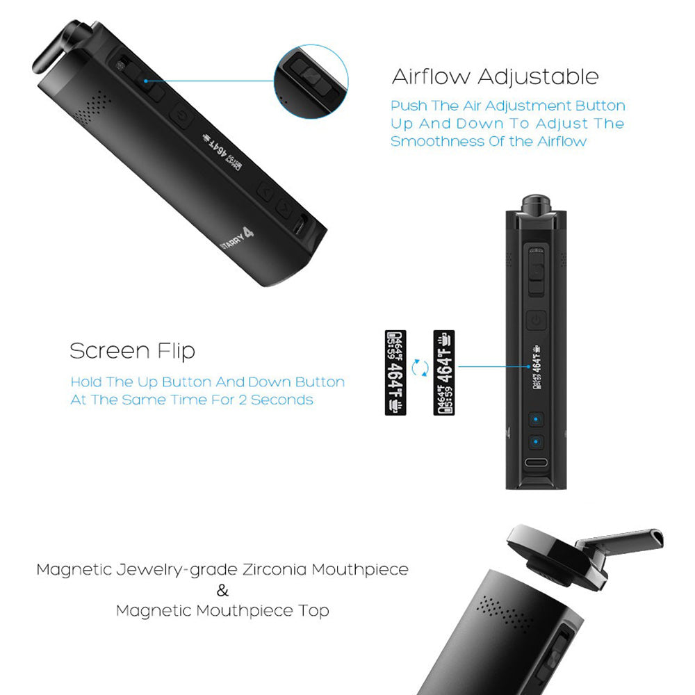 XVape XMAX Starry 4.0 Dry Herb Vaporizer - 2550mAh / Black