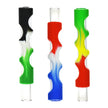 Silicone Covered Glass Insert Chillum - 4