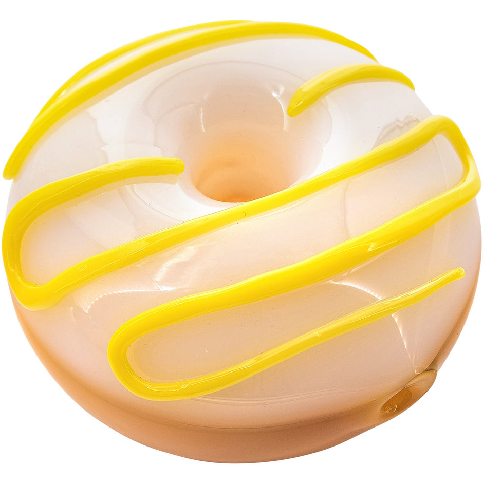 LA Pipes "Frosted Donut" Glass Pipe