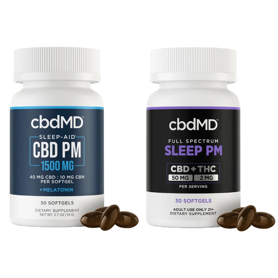 cbdMD CBD Sleep Softgels - 1500MG (Broad or Full Spectrum)