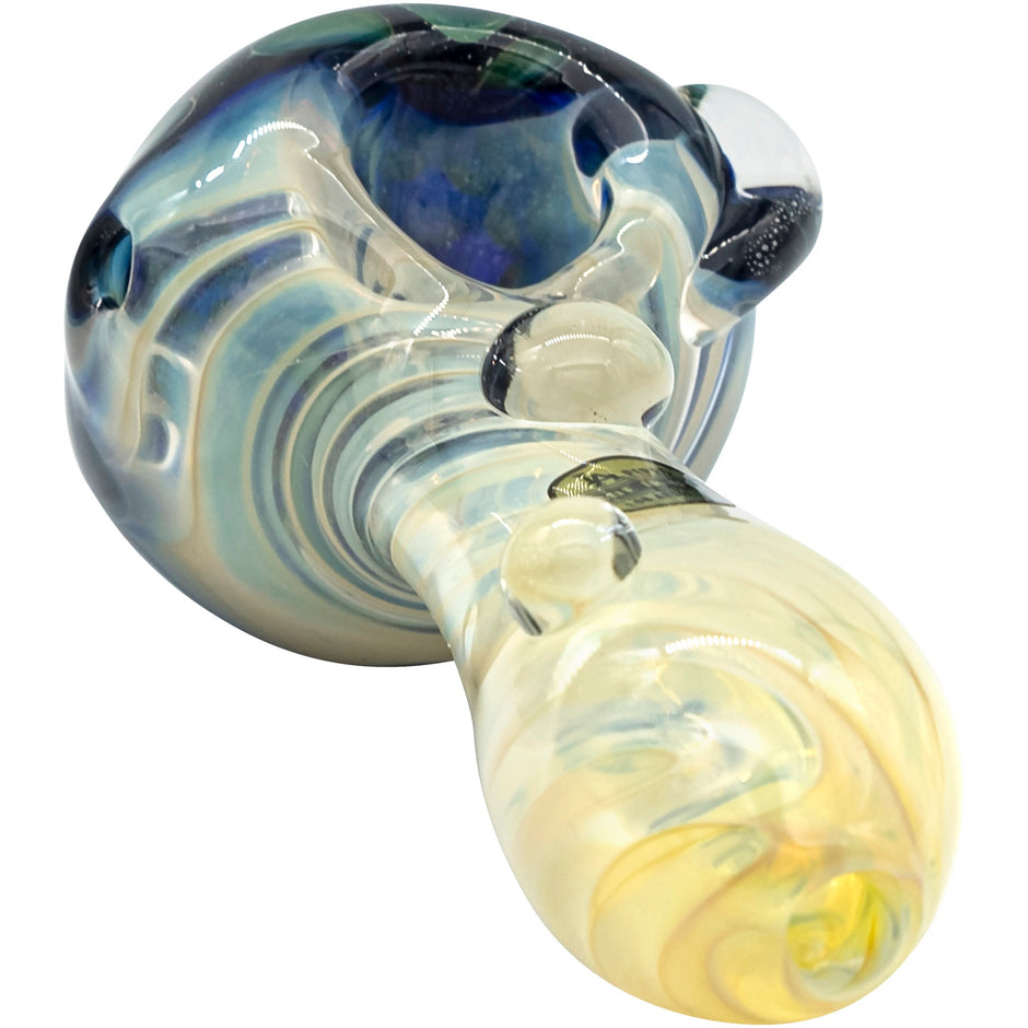 LA Pipes "The Hive" Honeycomb Color Changing Glass Pipe