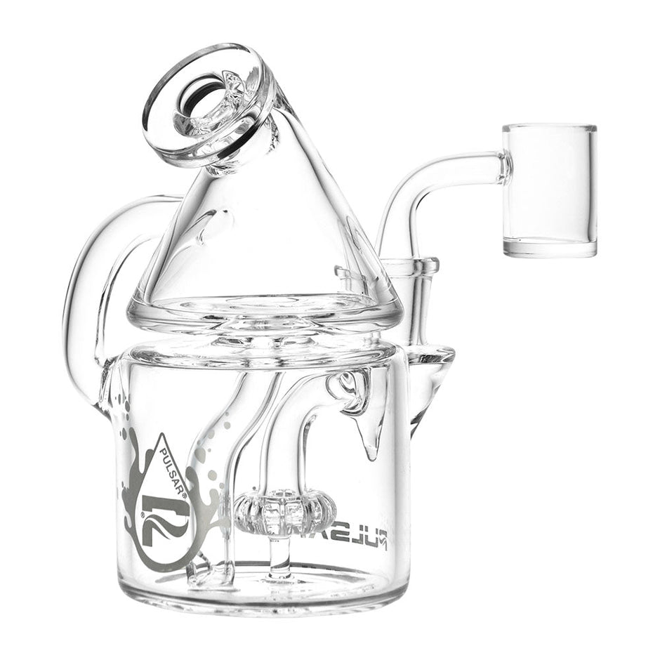 Pulsar Travel Buddy Recycler Rig - 5.5" / 14mm F / Clear