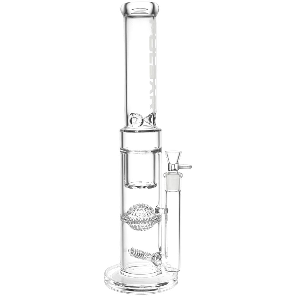 Pulsar Triple Treat Straight Tube Water Pipe - 17