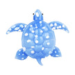 Serene Sea Turtle Glass Hand Pipe - 4